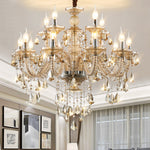 Versailles Chrome & Gold Crystal Chandelier - Reflect Lighting