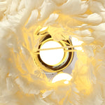 Ivory Feather Round Pendant Light - Reflect Lighting