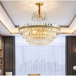 Clemence Silver Gems Chandelier- Round/Rectangle - Reflect Lighting