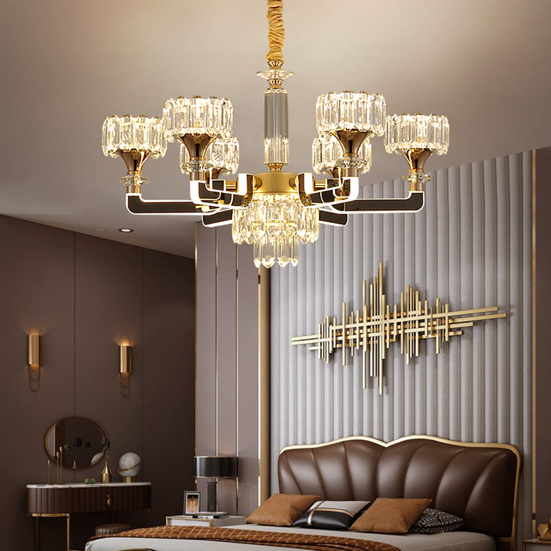 Marie Lustre De Cristal Gold Chandelier - Reflect Lighting