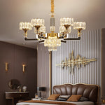 Marie Lustre De Cristal Gold Chandelier - Reflect Lighting