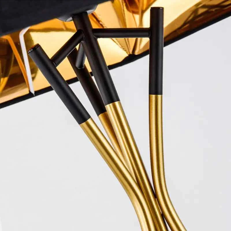 Buchholtz Floor Lamp- Gold/Rose Gold