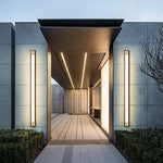 Galarza Gold & Black LED Outdoor Wall Light - Reflect Lighting