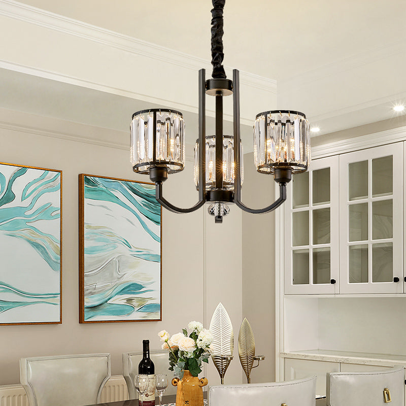 Melanson Black Shaded Chandelier - Reflect Lighting