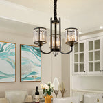Melanson Black Shaded Chandelier - Reflect Lighting