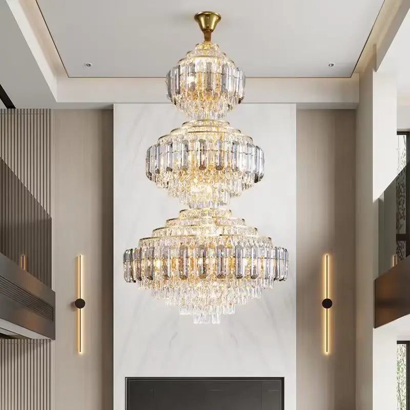 Hammons Gold Crystal Large Chandelier - Reflect Lighting