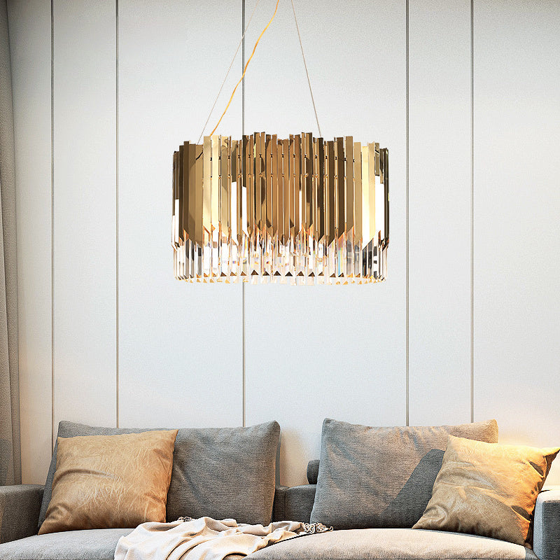 Niamh Gold Round Crystal Chandelier