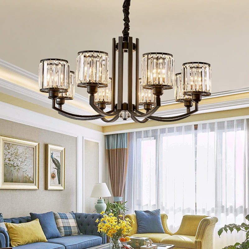 Melanson Black Shaded Chandelier - Reflect Lighting