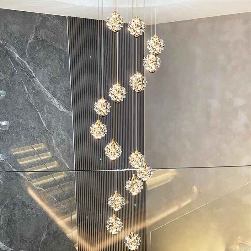 Celestial Cascade Crystal Chandelier