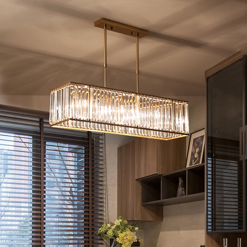 Prism Gold Crystal Chandelier - Reflect Lighting