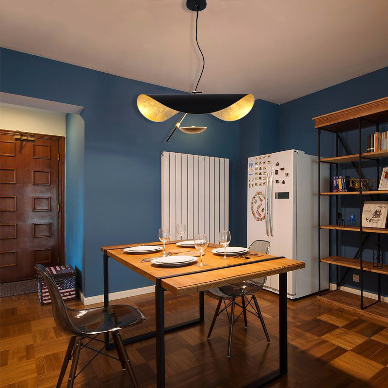 Flying Saucer Chandelier-Black/White - Reflect Lighting