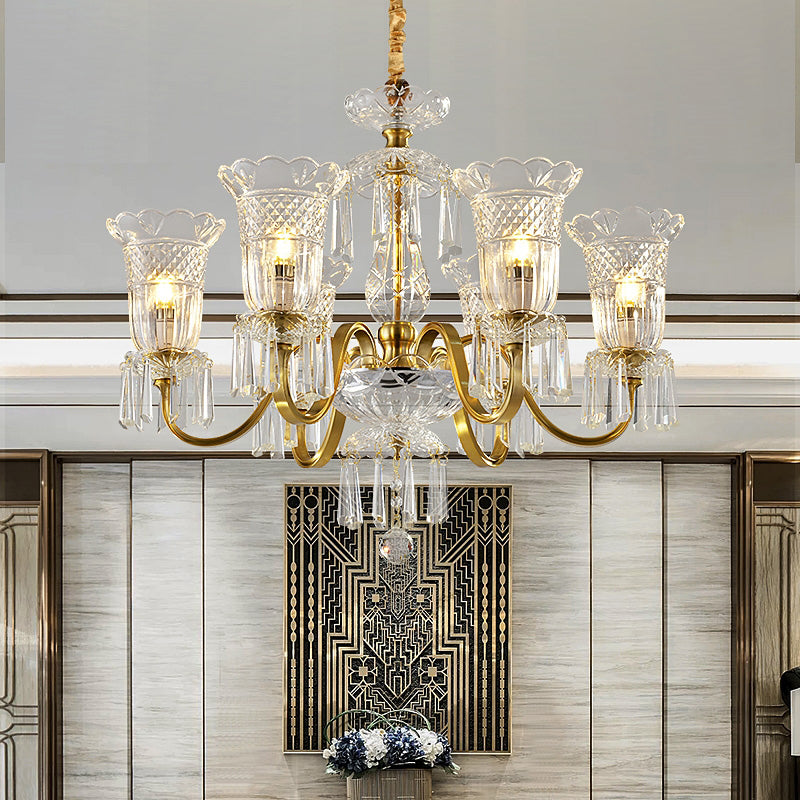 Silhouette Devonte Gold Chandelier - Reflect Lighting