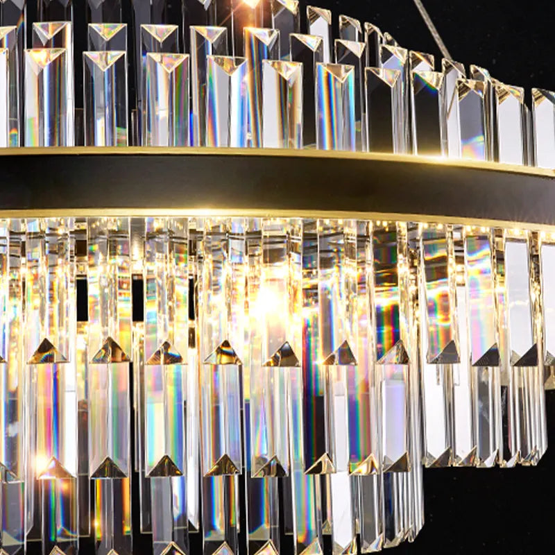 Chevonne Hopkins Gold Crystal Chandelier– Round/Rectangular - Reflect Lighting