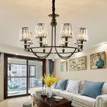 Black Zellers Crystal Shaded Chandelier - Reflect Lighting