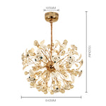 Lotus Flower Crystal Chandelier-6 Colours - Reflect Lighting