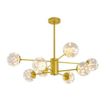 Balle Be Crystal Ball Chandelier- Gold/Black - Reflect Lighting