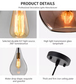 Freya Madrid Pendant Light- Smoky Grey/ Rose Gold/ Clear/ Cognac - Reflect Lighting