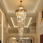 Lokuko Gold Large Crystal Chandeliers - Reflect Lighting