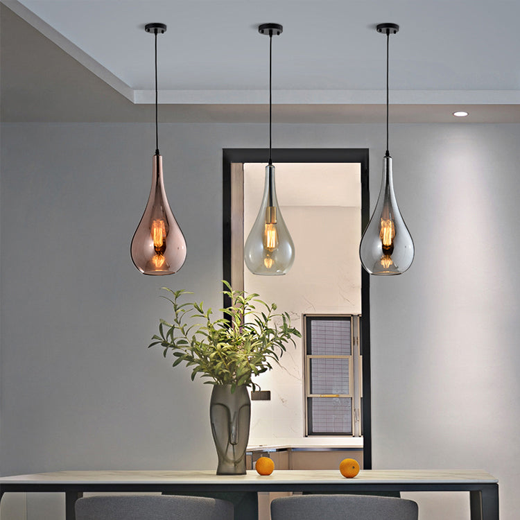 Freya Madrid Pendant Light- Smoky Grey/ Rose Gold/ Clear/ Cognac - Reflect Lighting