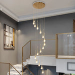 Buchholtz Eisenhauer Gold Staircase Chandelier - Reflect Lighting