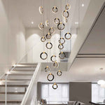 Elysian Rings Staircase Chandelier