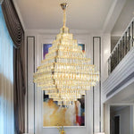 Kacey Odwyer Gold Crystal Chandelier- Smokey Grey / Cognac - Reflect Lighting