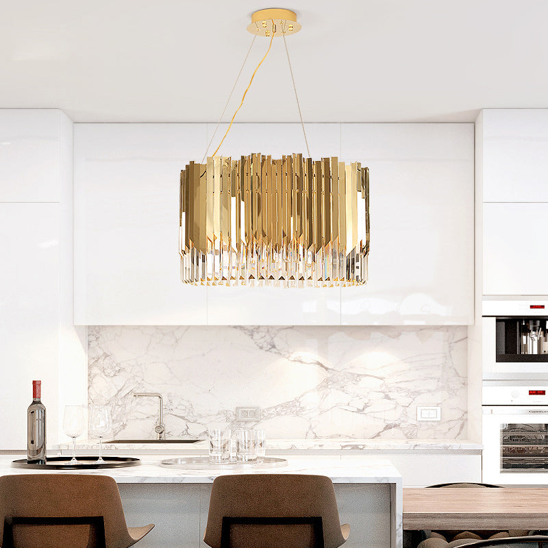 Niamh Gold Round Crystal Chandelier
