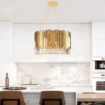Niamh Gold Round Crystal Chandelier
