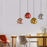 Pressley Vard Pendant Light- Smoky Grey/ Rose Gold/ Red/ Cognac - Reflect Lighting