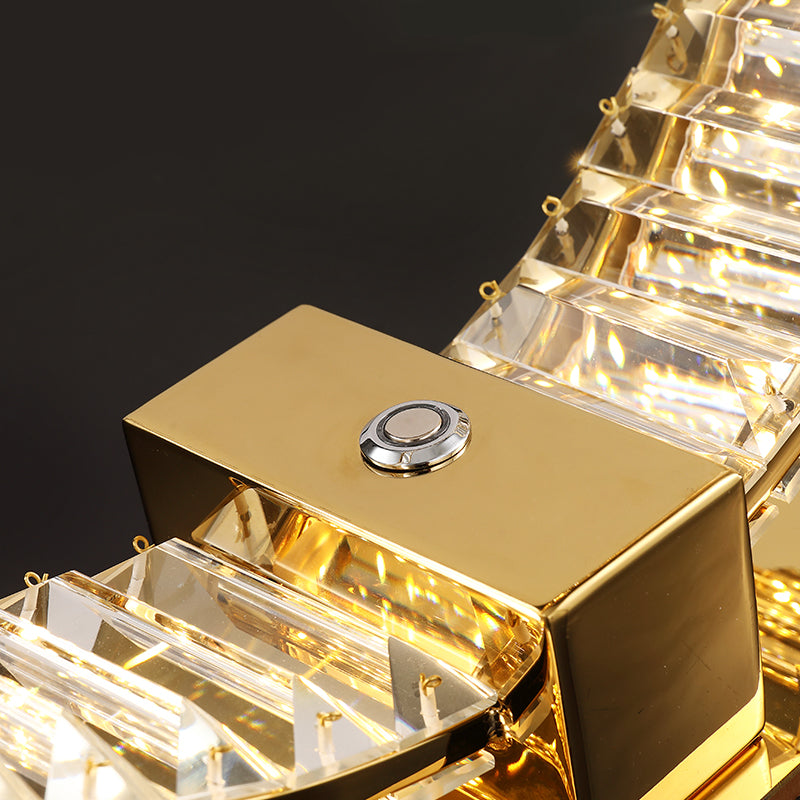 Bennie Crystal Table Lamp- Gold/Chrome - Reflect Lighting