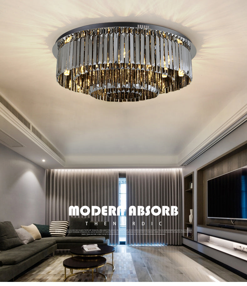 Smokey Grey Eaton Ceiling Light Chandelier - Reflect Lighting