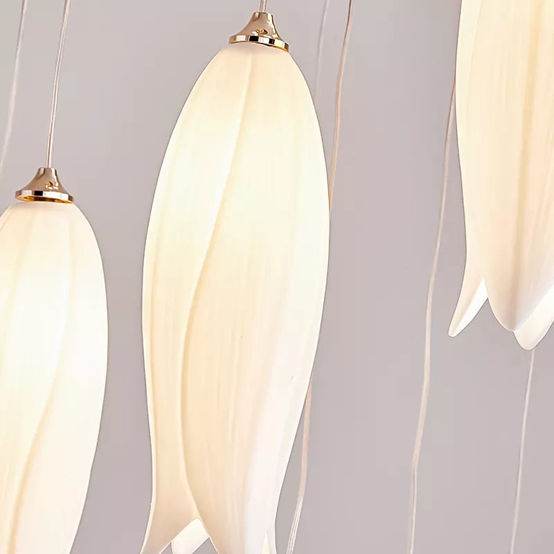 Tulip Flower Staircase Chandelier - Reflect Lighting