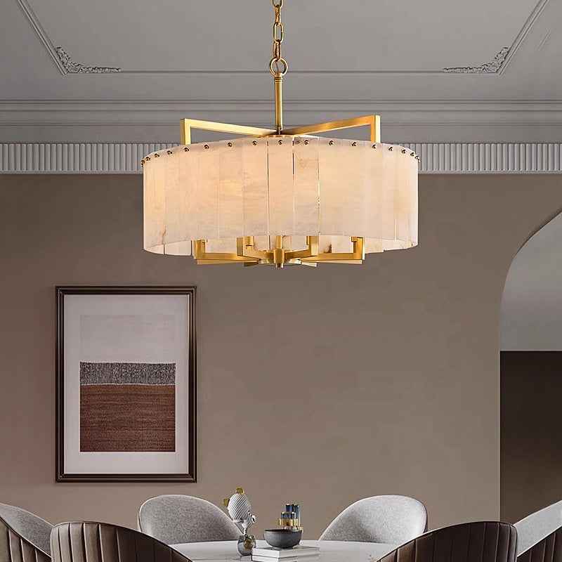 Vard Mahailey Gold Marble Chandelier