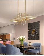Sherburne Abdera Gold Chandelier - Reflect Lighting