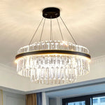 Chevonne Hopkins Gold Crystal Chandelier– Round/Rectangular - Reflect Lighting