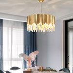 Niamh Gold Round Crystal Chandelier