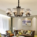 Melanson Black Shaded Chandelier - Reflect Lighting