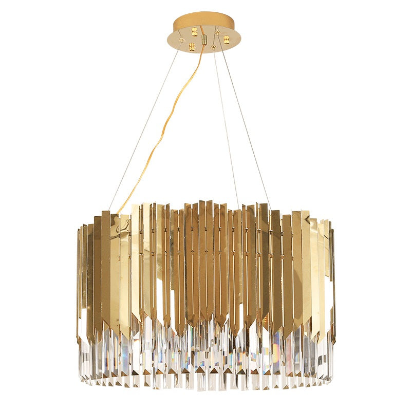 Niamh Gold Round Crystal Chandelier