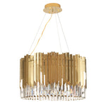 Niamh Gold Round Crystal Chandelier