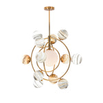 Solar System Glass Chandelier - Reflect Lighting