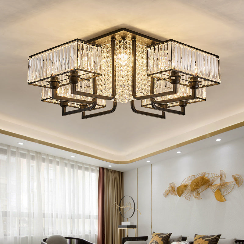 Eshleman Black Crystal Chandelier - Reflect Lighting