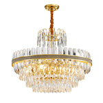 Clemence Silver Gems Chandelier- Round/Rectangle - Reflect Lighting