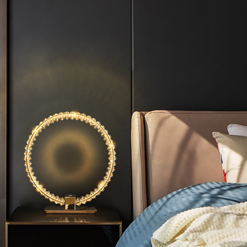 Bennie Crystal Table Lamp- Gold/Chrome - Reflect Lighting