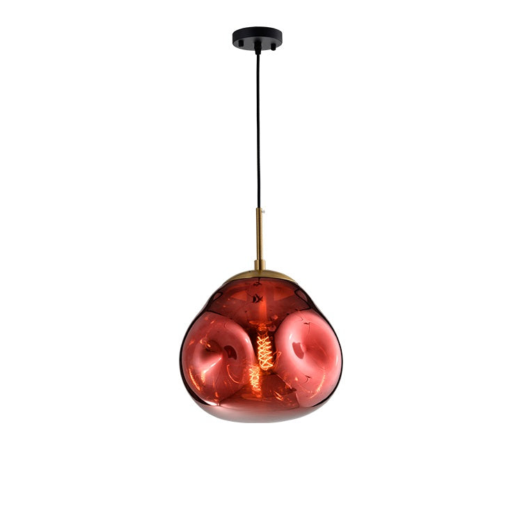 Pressley Vard Pendant Light- Smoky Grey/ Rose Gold/ Red/ Cognac - Reflect Lighting