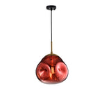 Pressley Vard Pendant Light- Smoky Grey/ Rose Gold/ Red/ Cognac - Reflect Lighting