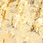 Salazar Flower Crystal Chrome Ceiling Chandelier - Reflect Lighting