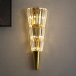 Crystal Cone Gold Wall Lamp - Reflect Lighting