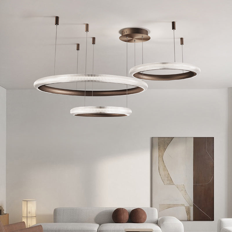 Reynal Ripley Brown Ring Chandelier - Reflect Lighting