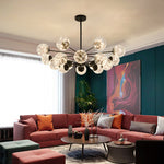 Balle Be Crystal Ball Chandelier- Gold/Black - Reflect Lighting