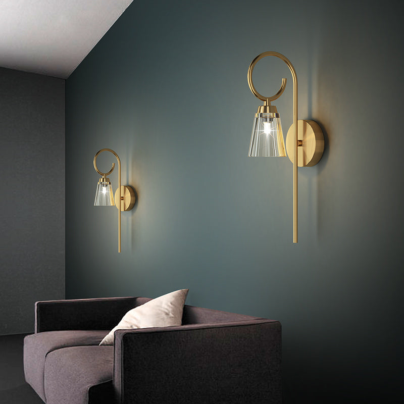 Daguiar Wall Light: Gold/Black - Reflect Lighting